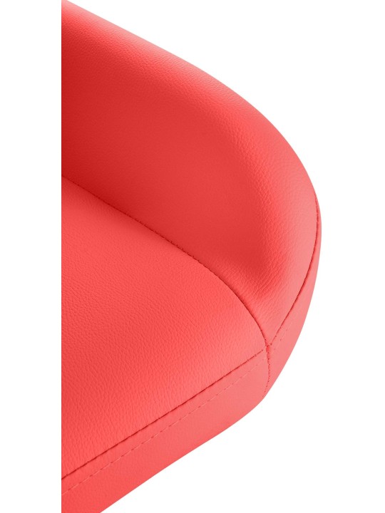 Banqueta alta Braga Gold pele sintética, vermelho