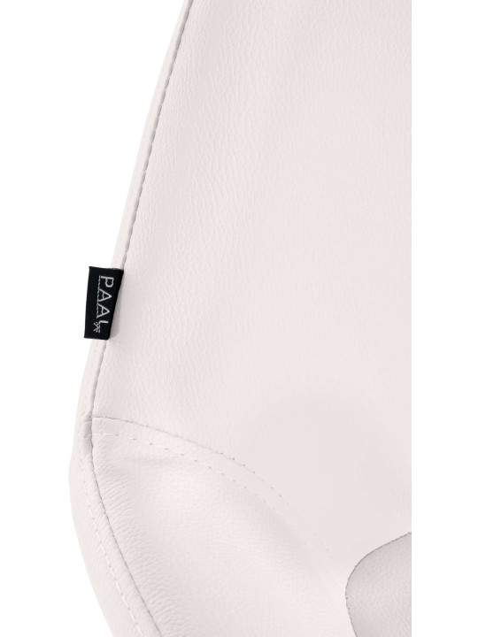 Banqueta alta Braga Gold pele sintética, branco