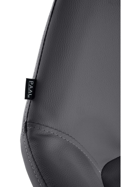 Banqueta alta Braga Gold pele sintética, preto