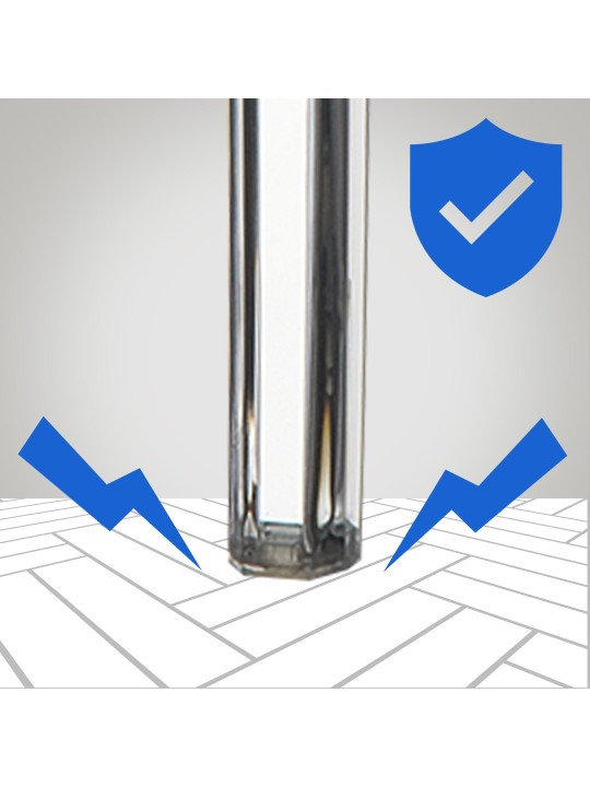 Conjunto de 2 bancos altos Fox, transparente Conjunto de 2 bancos altos Fox, transparente