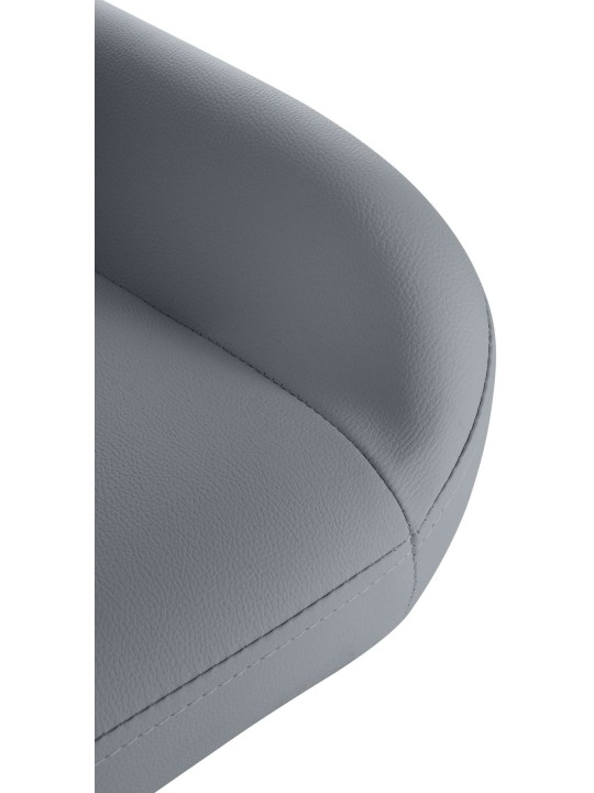 Conjunto de 2 bancos altos Braga Gold em pele sintética, cinza