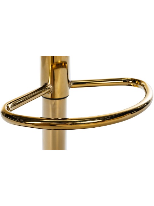 Conjunto de 2 bancos altos Braga Gold em pele sintética, cinza