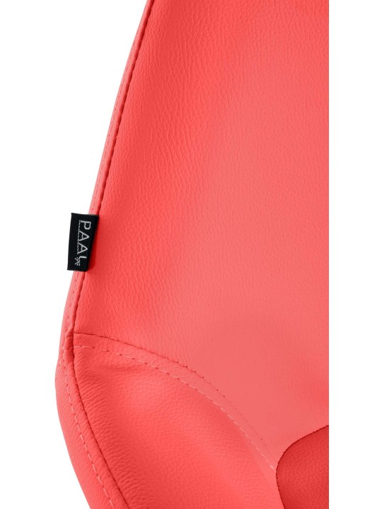 Conjunto de 2 bancos altos Braga Gold em pele sintética, vermelho