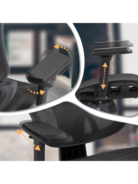 Cadeira de escritório Deshler, preto