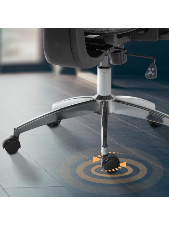 Cadeira de escritório Deshler, cinza