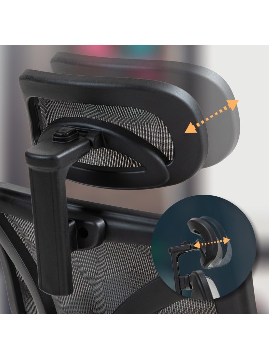 Cadeira de escritório Deshler, cinza