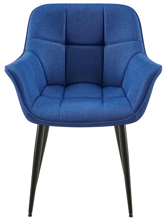 Cadeira de jantar em tecido Roseville, azul Cadeira de jantar em tecido Roseville, azul