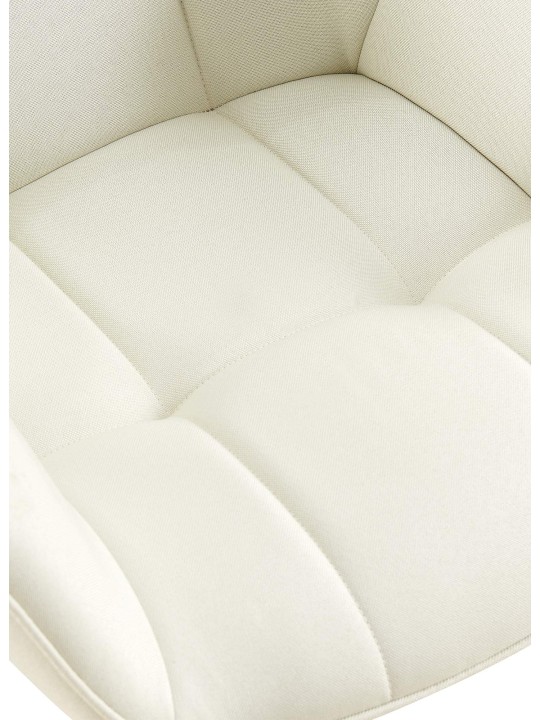 Cadeira de jantar em tecido Roseville, creme Cadeira de jantar em tecido Roseville, creme