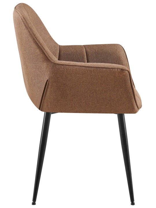 Cadeira de jantar em tecido Roseville, taupe Cadeira de jantar em tecido Roseville, taupe