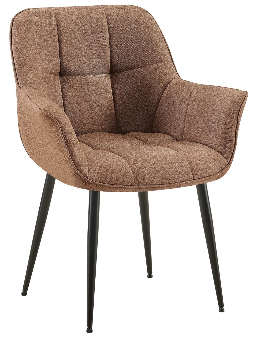 Cadeira de jantar em tecido Roseville, taupe