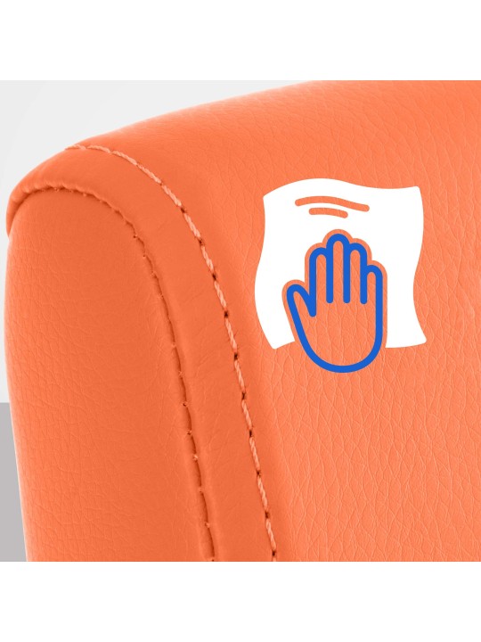 Cadeira de jantar Colmar, laranja