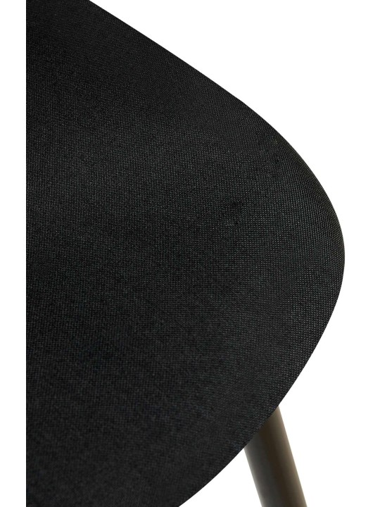 Cadeira Giverny em tecido, preto