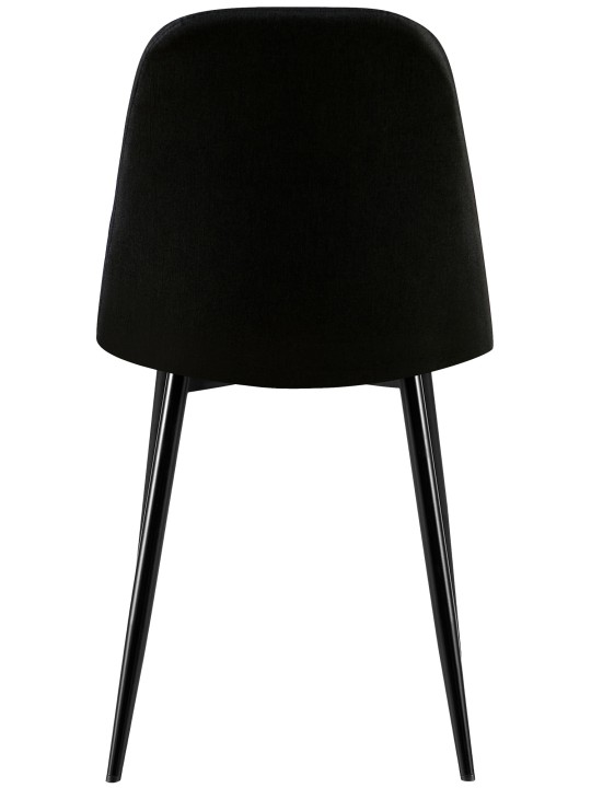 Cadeira Giverny em tecido, preto