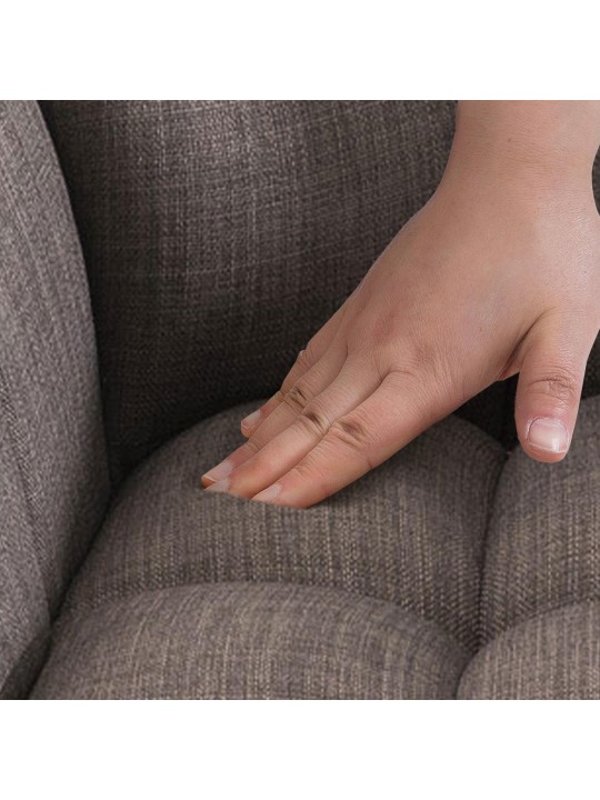 Banqueta alta tecido Damaso B com estrutura de 4 pés, cinza