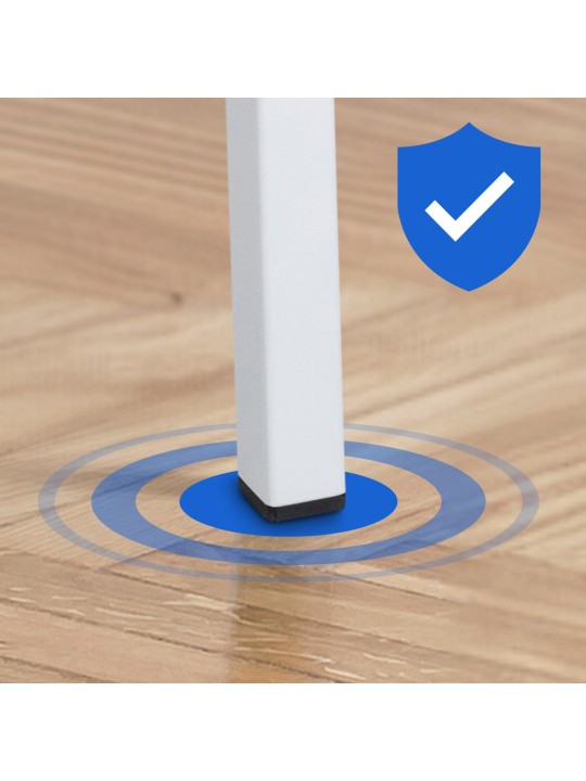 Banqueta alta tecido Damaso W com estrutura de 4 pés, castanho terra