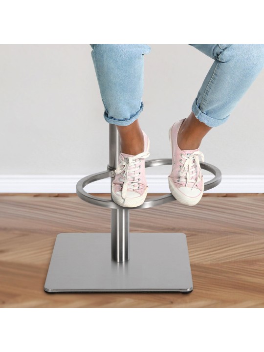 Banqueta alta tecido Damaso E, castanho terra