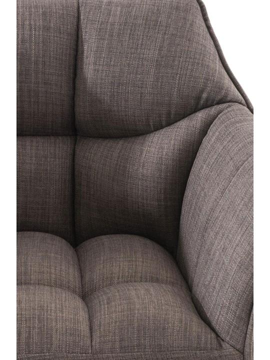 Banqueta alta tecido Damaso E, cinza