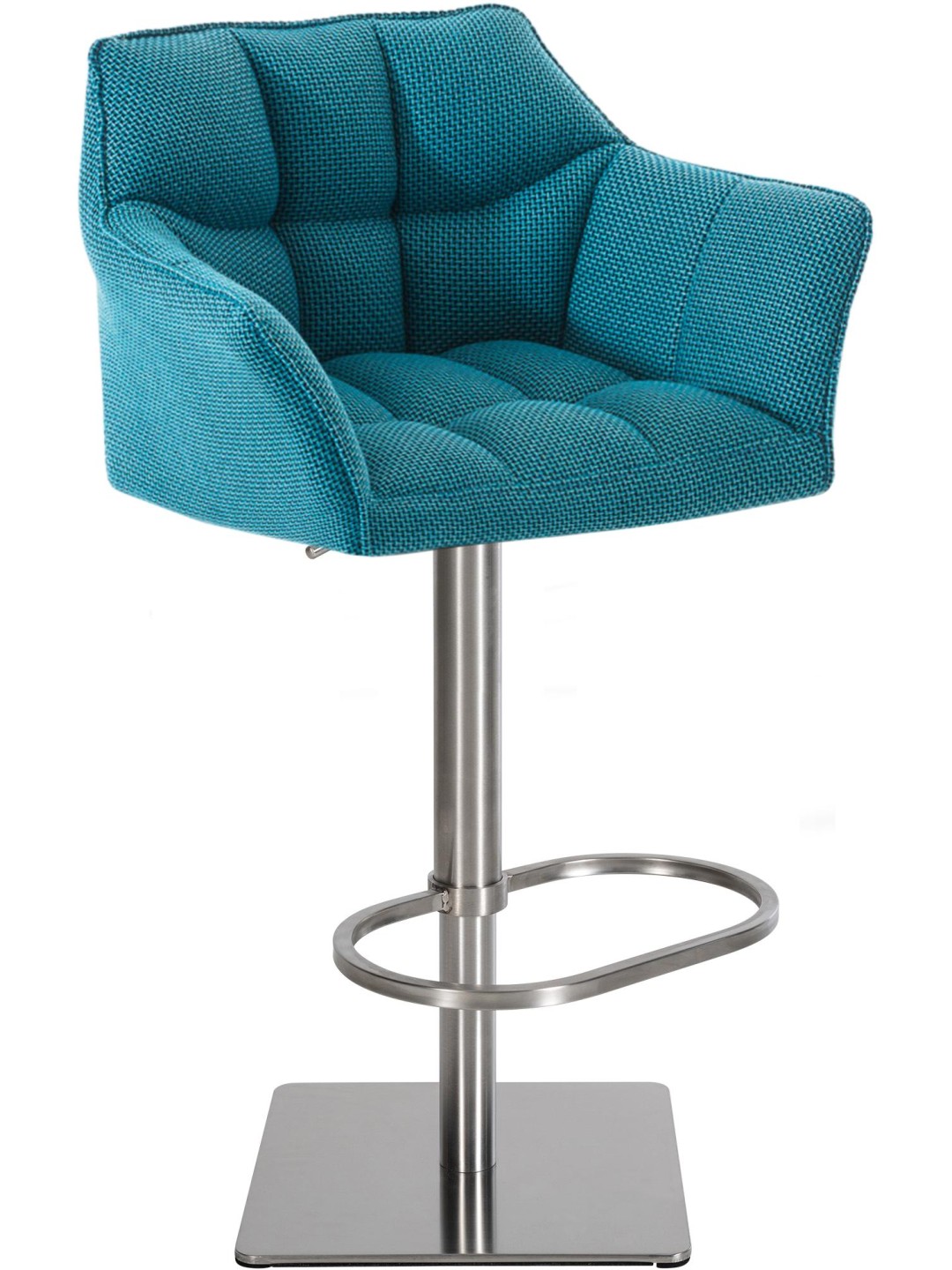 Banqueta alta tecido Damaso E, turquesa