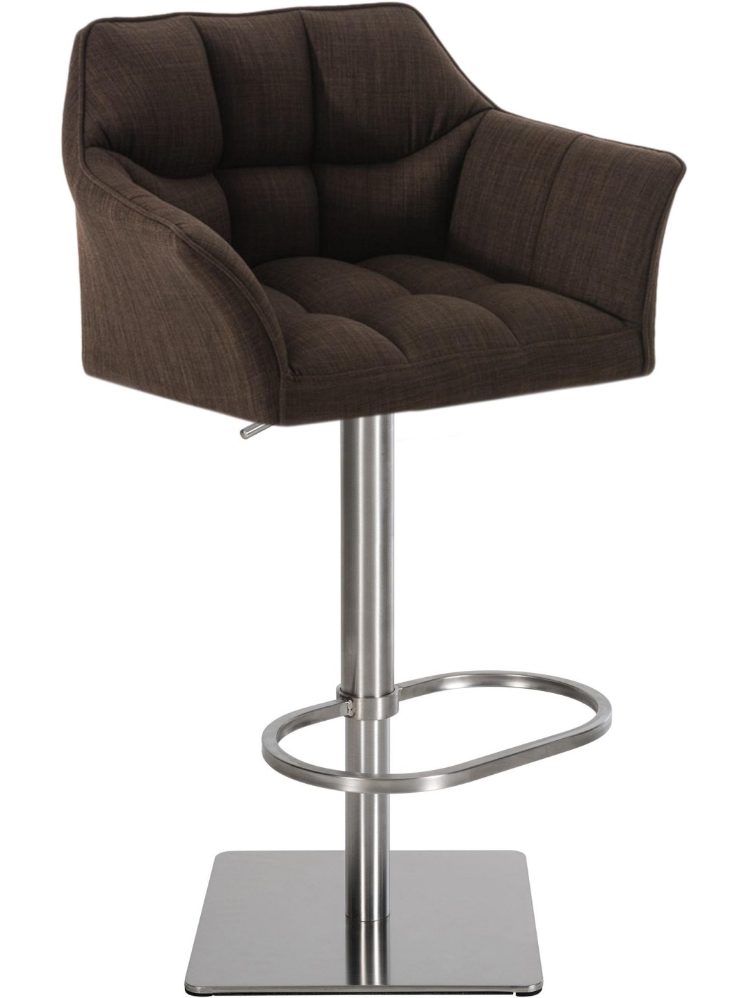 Banqueta alta tecido Damaso E, castanho