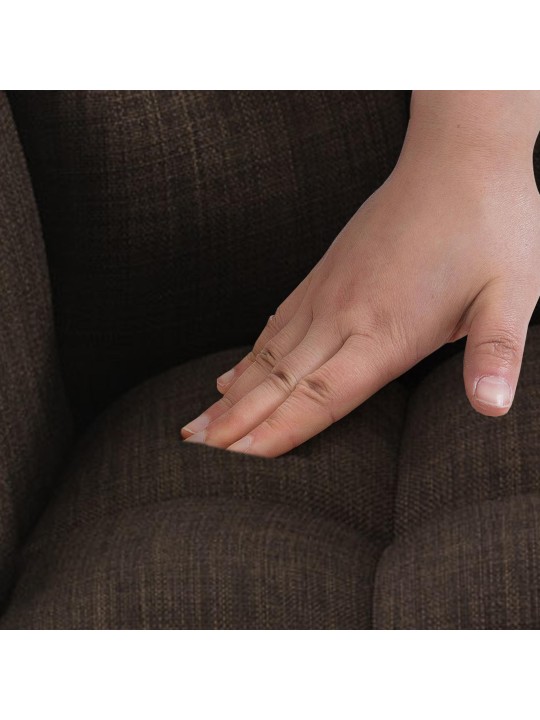 Banqueta alta tecido Damaso E, castanho