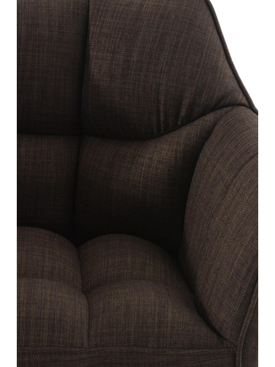 Banqueta alta tecido Damaso E, castanho