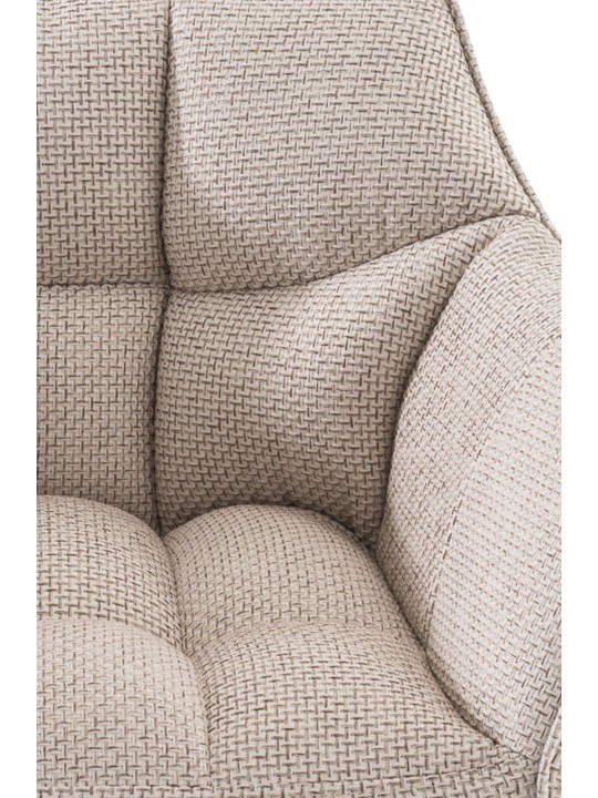 Banqueta alta tecido Damaso E, marfim