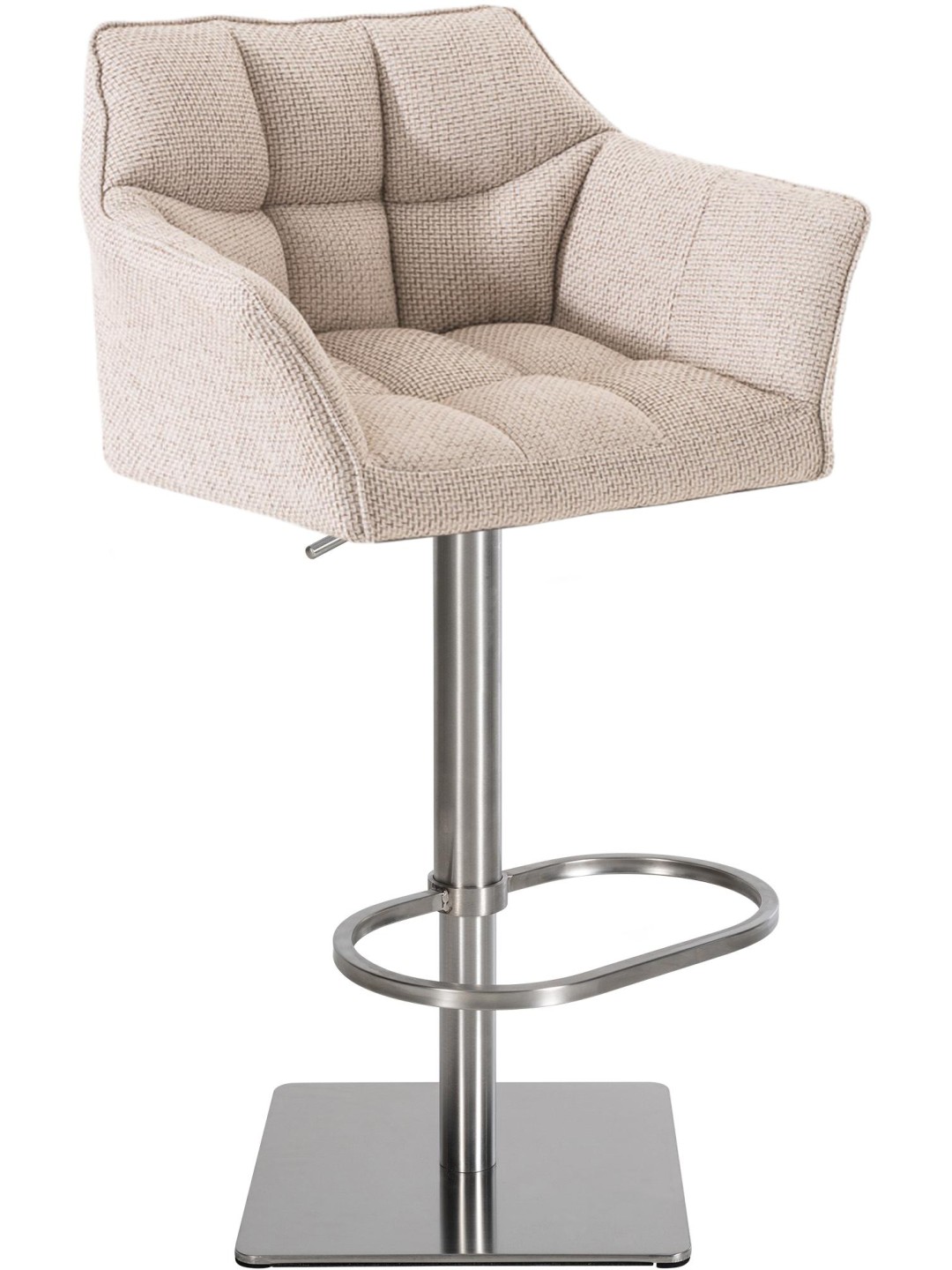 Banqueta alta tecido Damaso E, marfim