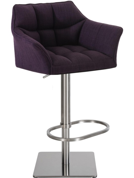Banqueta alta tecido Damaso E, lilás