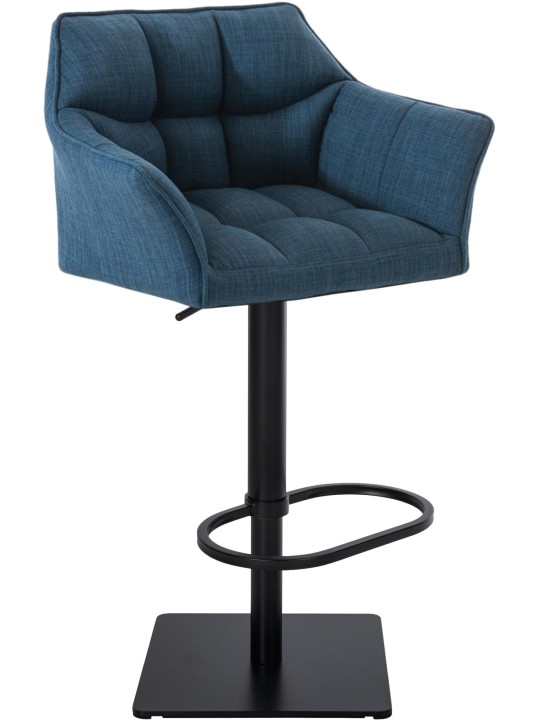 Banqueta alta tecido Damaso B, azul