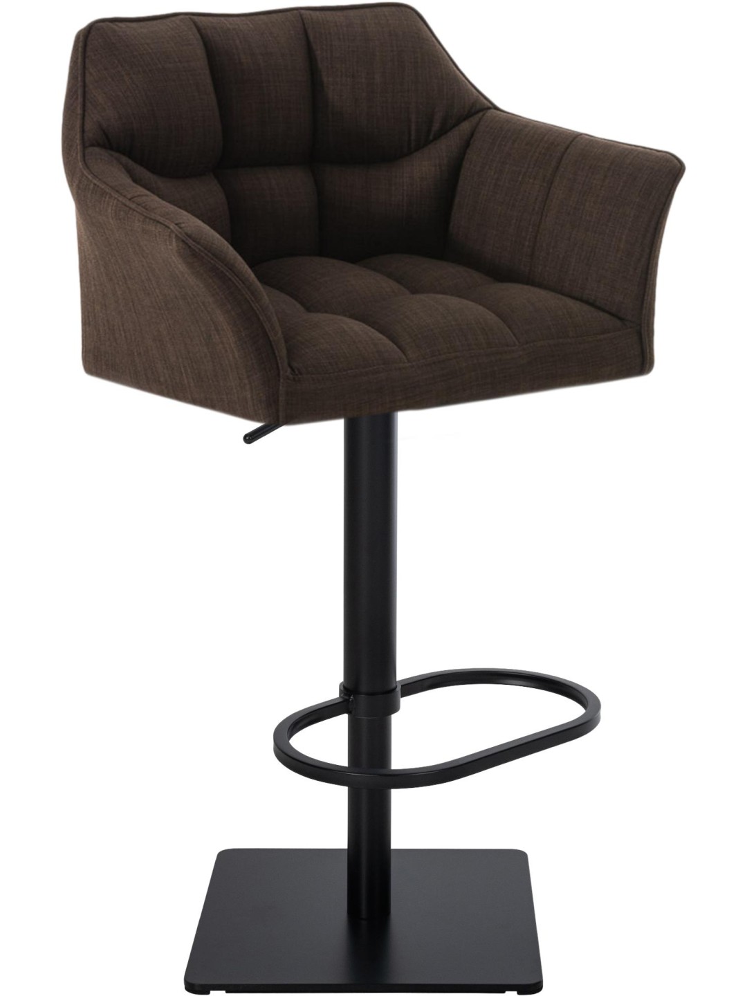 Banqueta alta tecido Damaso B, castanho