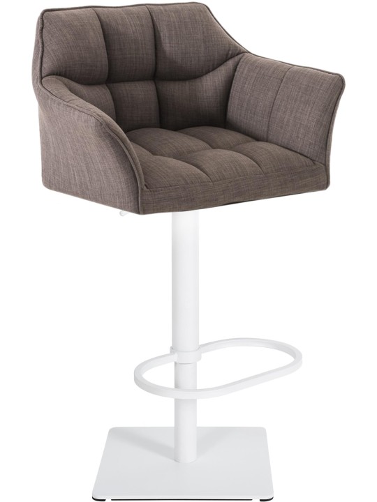 Banqueta alta tecido Damaso W, cinza