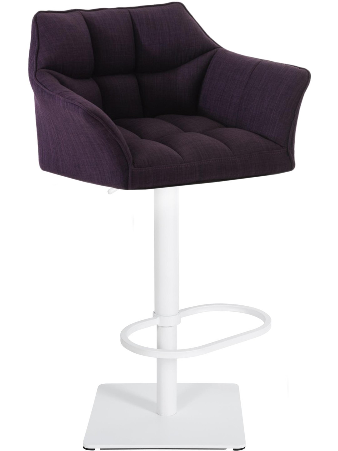 Banqueta alta tecido Damaso W, lilás