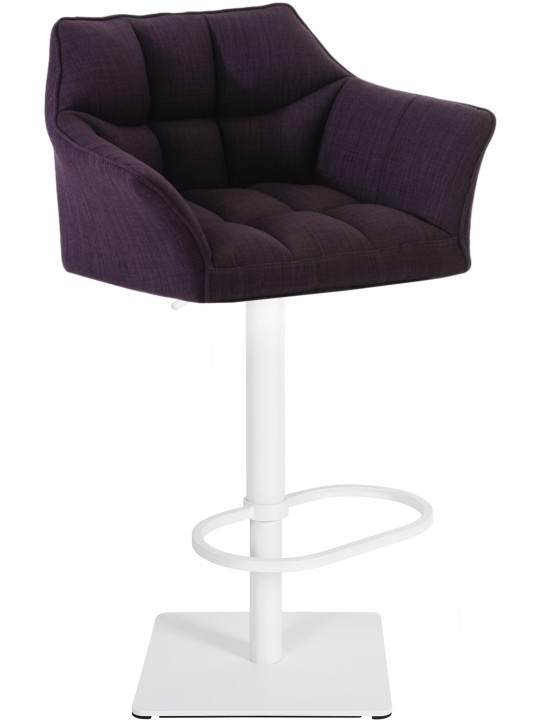 Banqueta alta tecido Damaso W, lilás