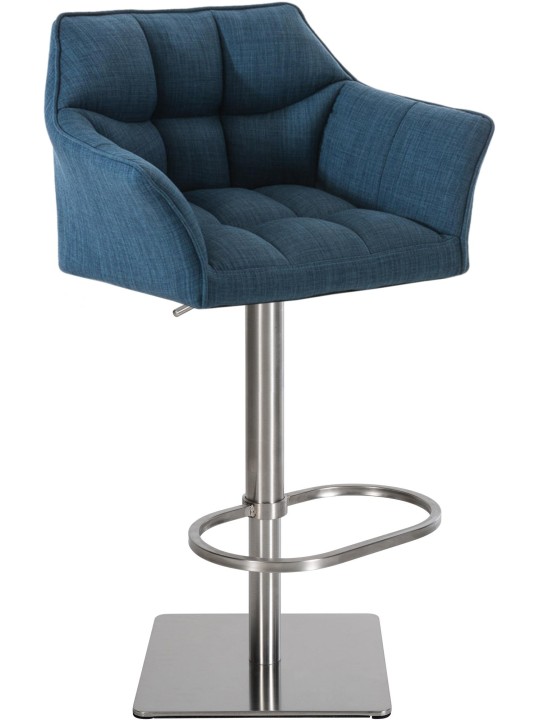 Banqueta alta tecido Damaso E, azul