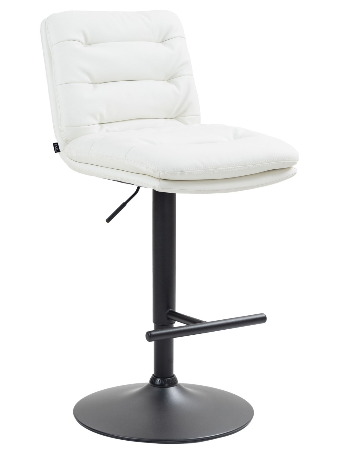 Banqueta alta Damar couro sintético, branco