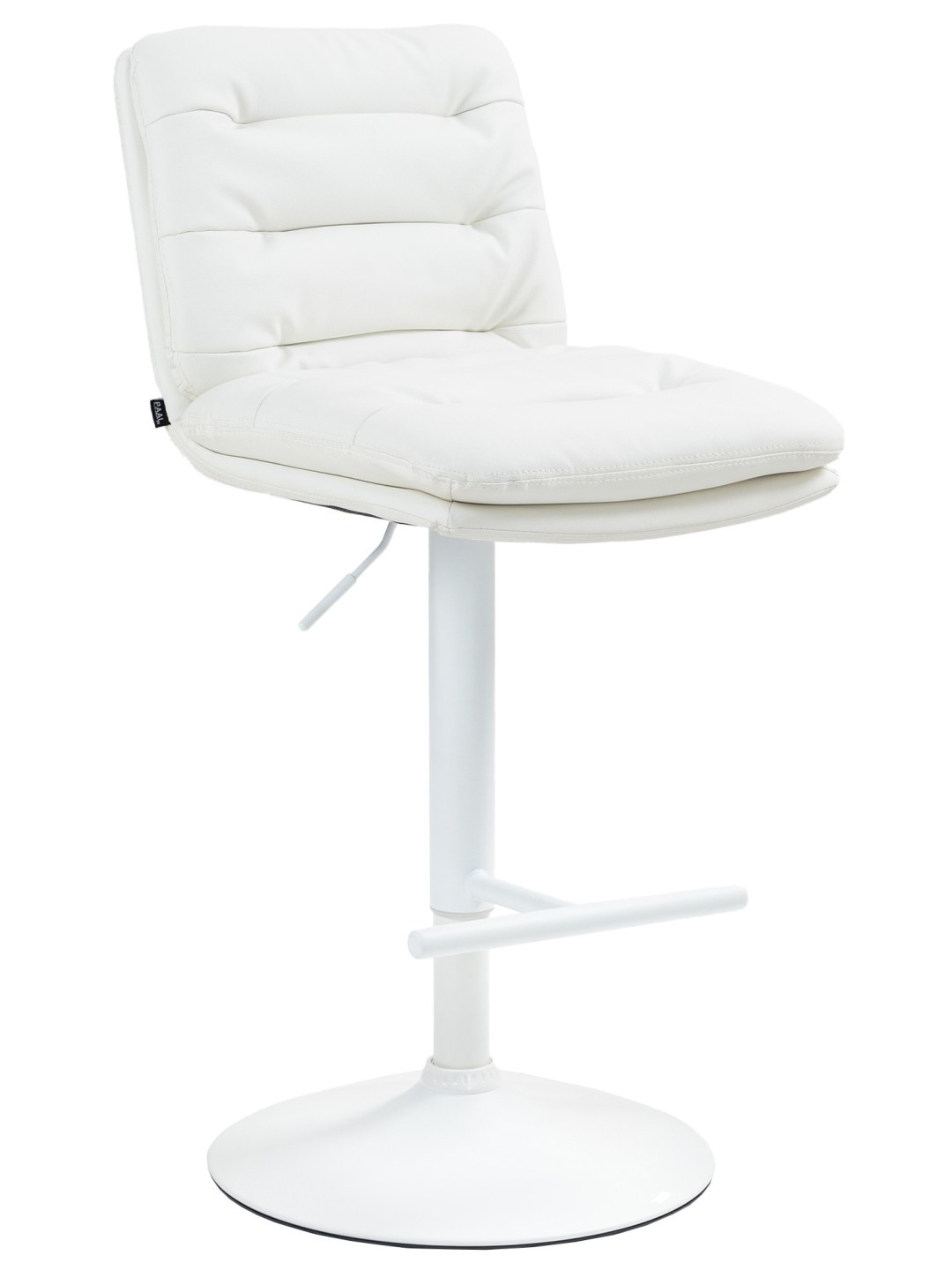 Banqueta alta Damar couro sintético, branco