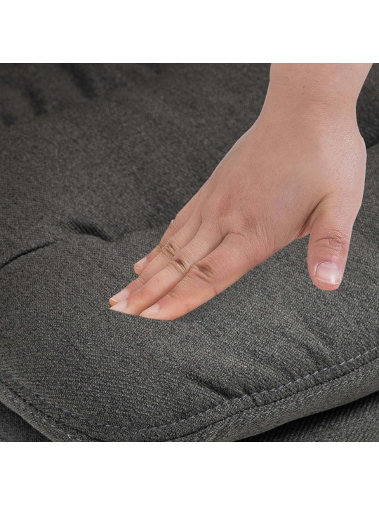 Banqueta alta tecido Damar, cinza escuro Banqueta alta tecido Damar, cinza escuro