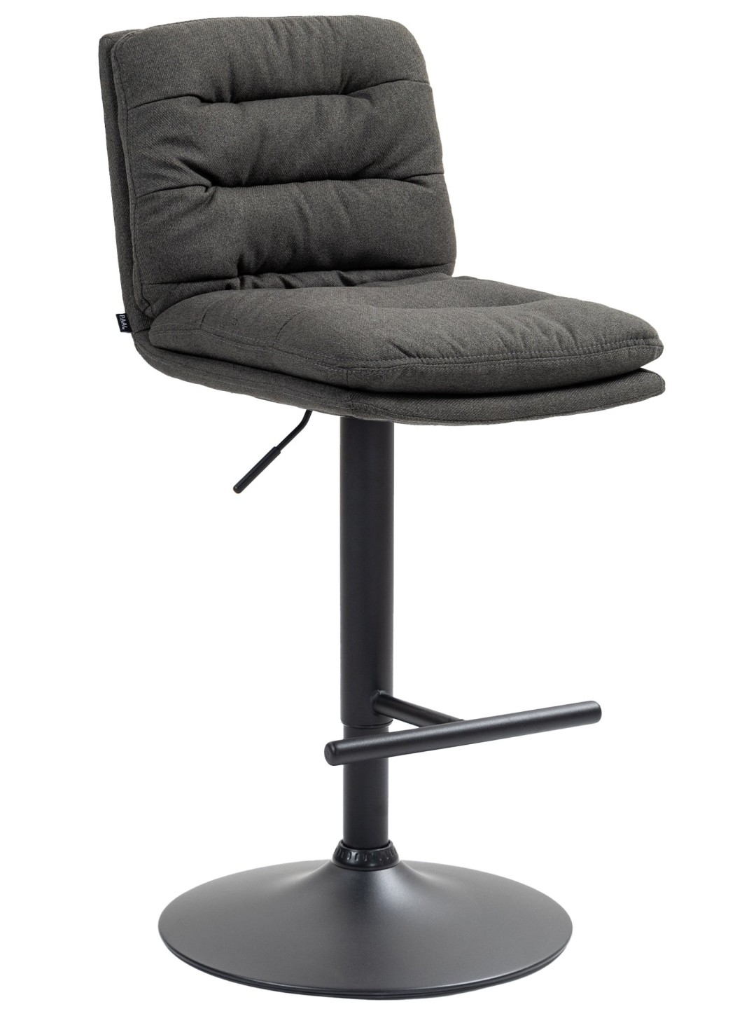 Banqueta alta tecido Damar, cinza escuro