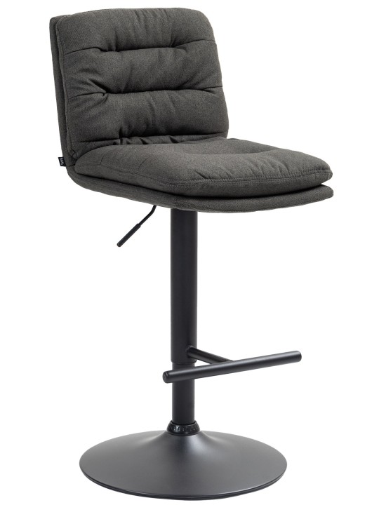 Banqueta alta tecido Damar, cinza escuro Banqueta alta tecido Damar, cinza escuro