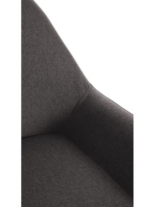 Banqueta alta Braga tecido dourado, cinza escuro