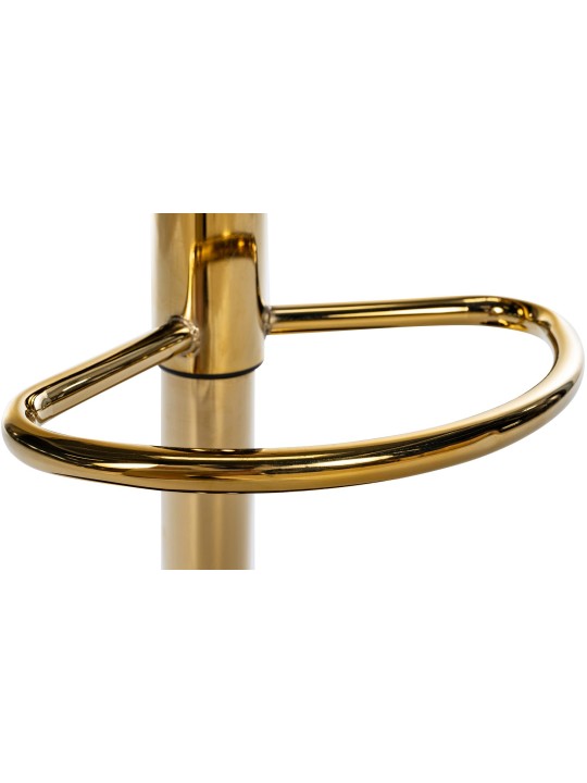 Banqueta alta Braga tecido dourado, cinza