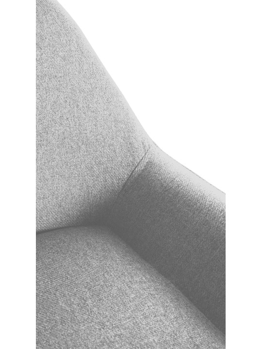 Banqueta alta Braga tecido dourado, cinza