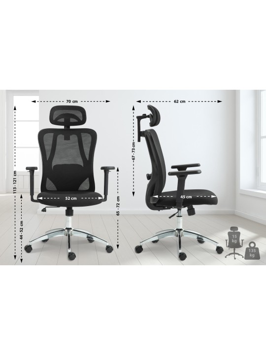 Cadeira de escritório Bryden, preto Cadeira de escritório Bryden, preto