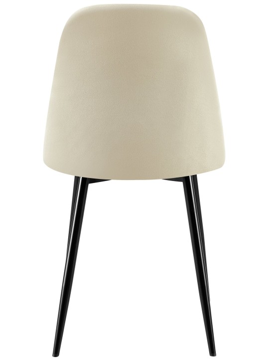 Conjunto de 4 cadeiras em tecido Giverny, creme