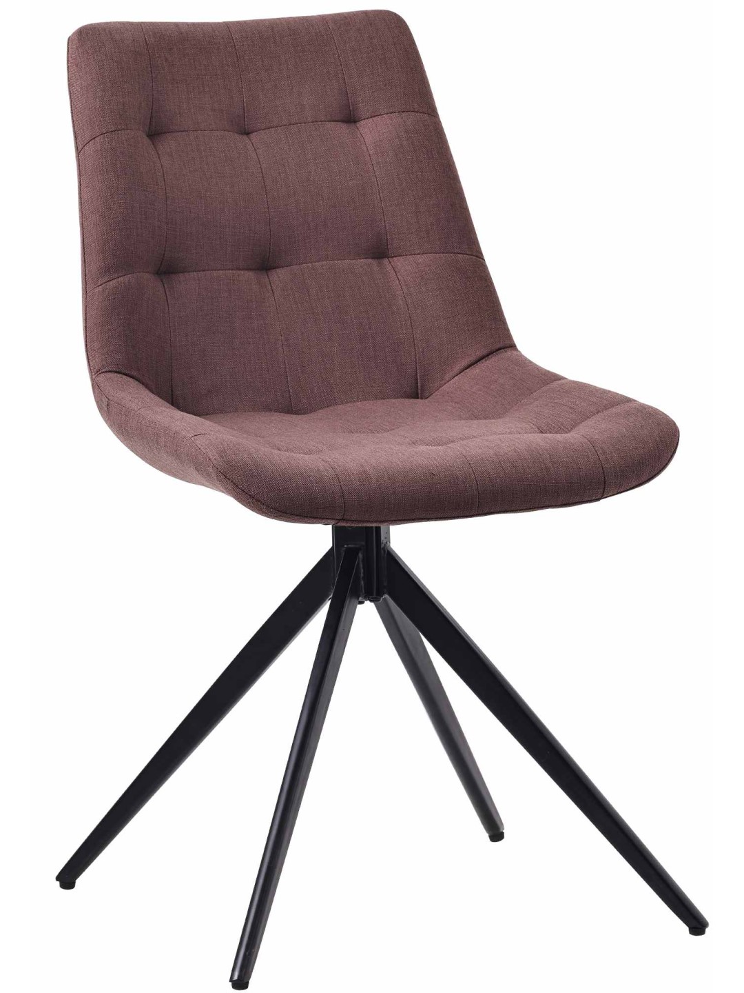 Cadeira da sala de jantar tecido Merna, castanho