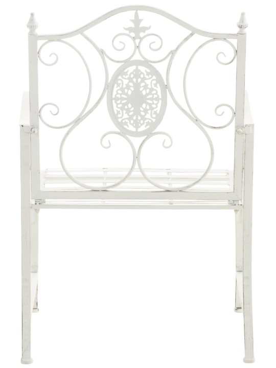 Conjunto de 2 cadeiras de jardim Punjab, branco antigo