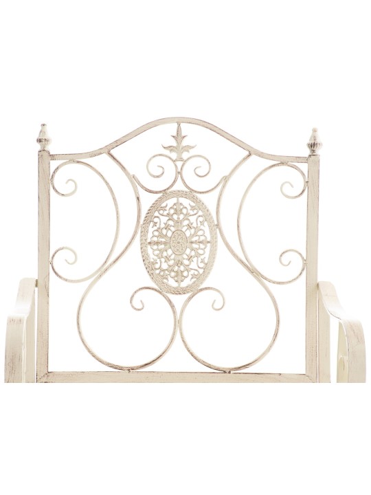 Conjunto de 2 cadeiras de jardim Punjab, creme antigo