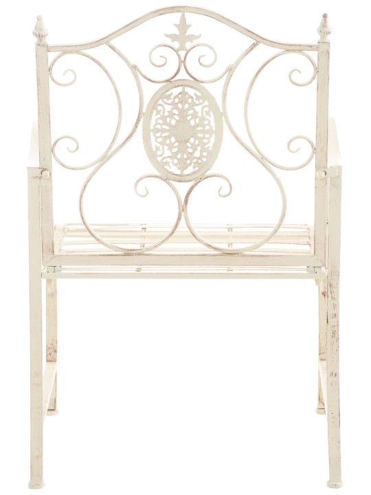 Conjunto de 2 cadeiras de jardim Punjab, creme antigo