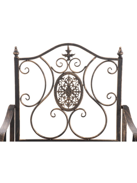 Conjunto de 2 cadeiras de jardim Punjab, bronze