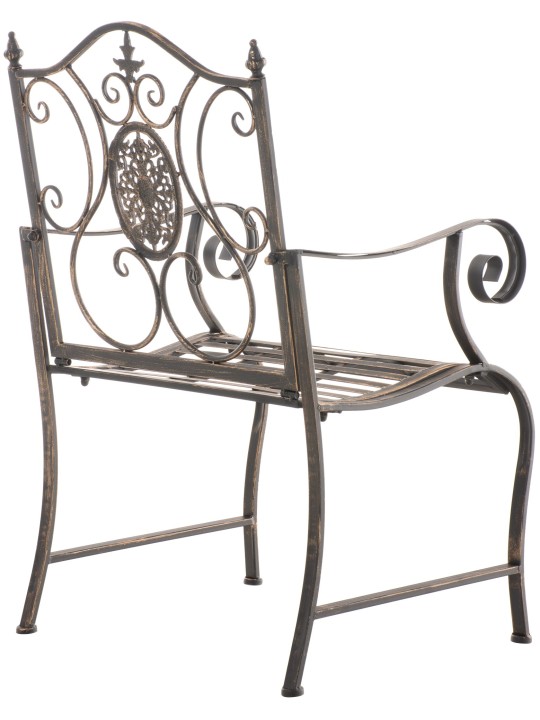 Conjunto de 2 cadeiras de jardim Punjab, bronze